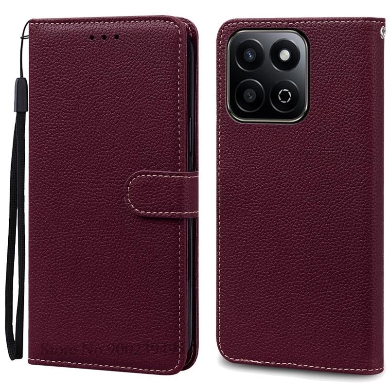 For Honor X7C Case Leather Flip Wallet Cover For Honor X7C Case Phone Covers For Honor X7 C Silicone Cover Coque Fundas Etui