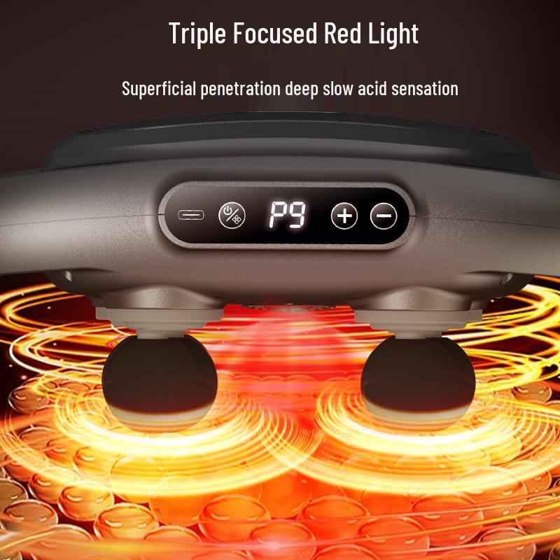 Multi-Head Fascia Gun Massager: 6, 12, 16 Heads for Strong Vibration Relief on Waist and Back