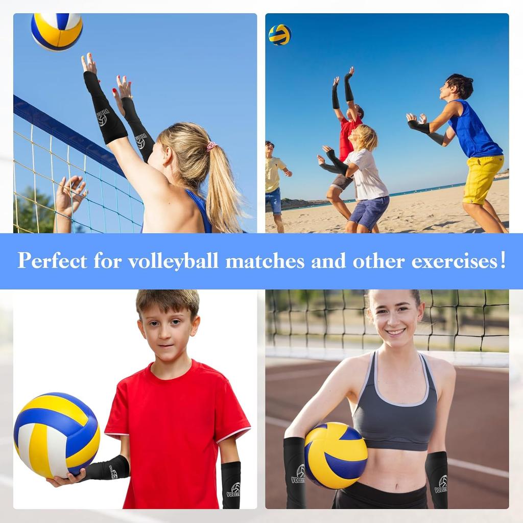 Volleyball Arm Guard Volleyball Sleeves Volleyball Arm Sleeves Volleyball Training Sleeves Black