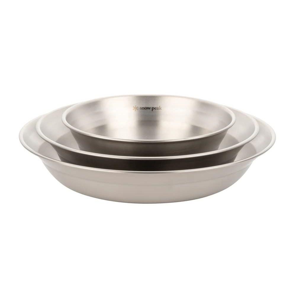 Snow Peak Tableware Set L Solo Stainless Steel Outdoor Style High Gloss Plain