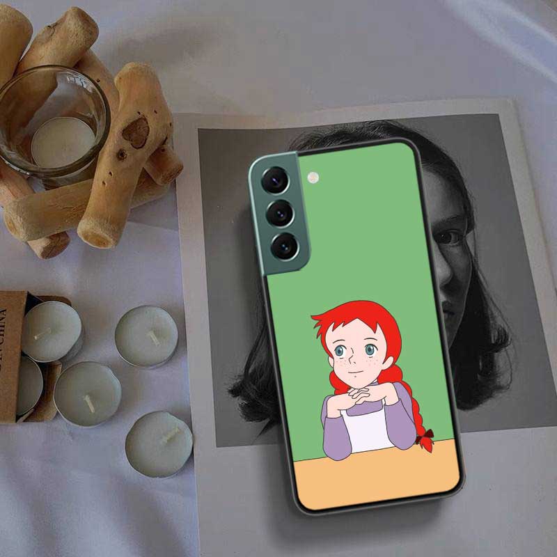 A-Anne of Green Gables Anne Shirley Phone Case For Samsung S25 Edge S24 FE Galaxy S22 Ultra S21 Plus S20 S23 S10 Plus Cover Sili
