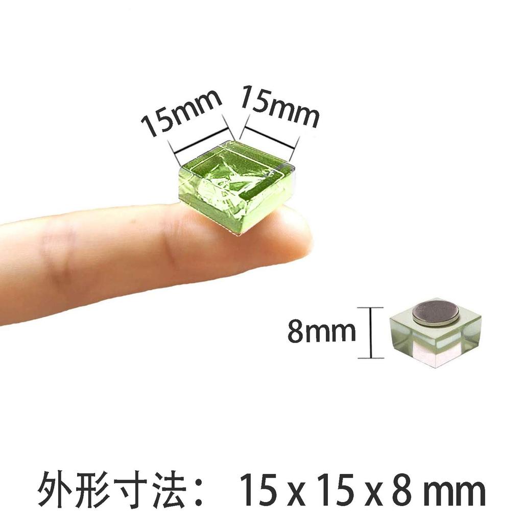 CMD Cute Super Refrigerator 12 Set of Light for Bulletin and More Magnets, Strong, Magnets, Colors, 24, Translucent, 3D, Home, Boards, Office,