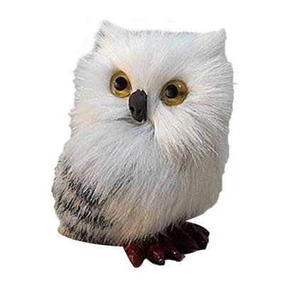 Mini Cute White Owl Toy Home Decoration Christmas New Year Gift