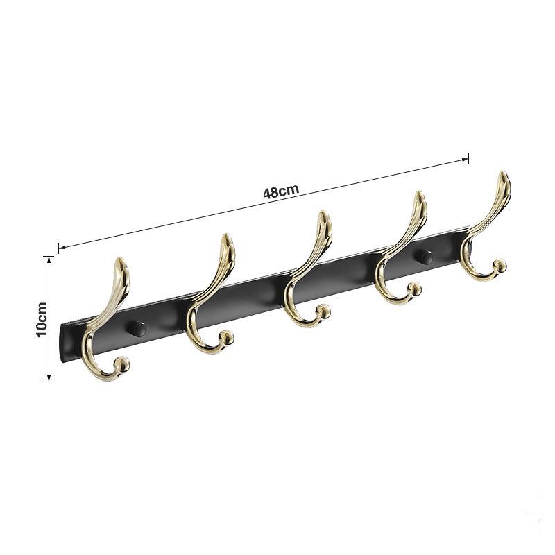 Tuqiu Robe Hook,Clothes Hook,Towel Hanger, Kitchen Hook Black Gold ,Bathroom Hardware,kitchen Hooks Brass Bathroom Accessories