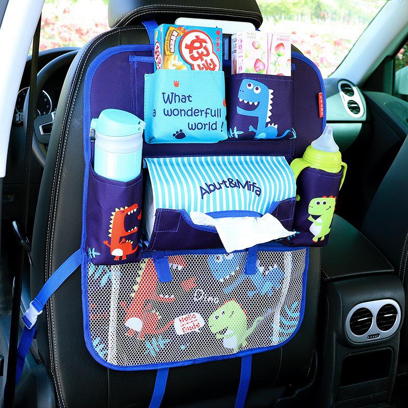 Children's Multifunctional Car Seat Organizer with Touch Screen Compartment