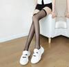 Red Edge Sexy Thigh-High Stockings: Ultra-Thin Black Silk with Red Stitching