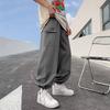 Overalls Men's Spring and Summer New Korean Version of Trendy Brand Ins Loose Solid Color Casual Pants Student Fashion Cotton Leggings
