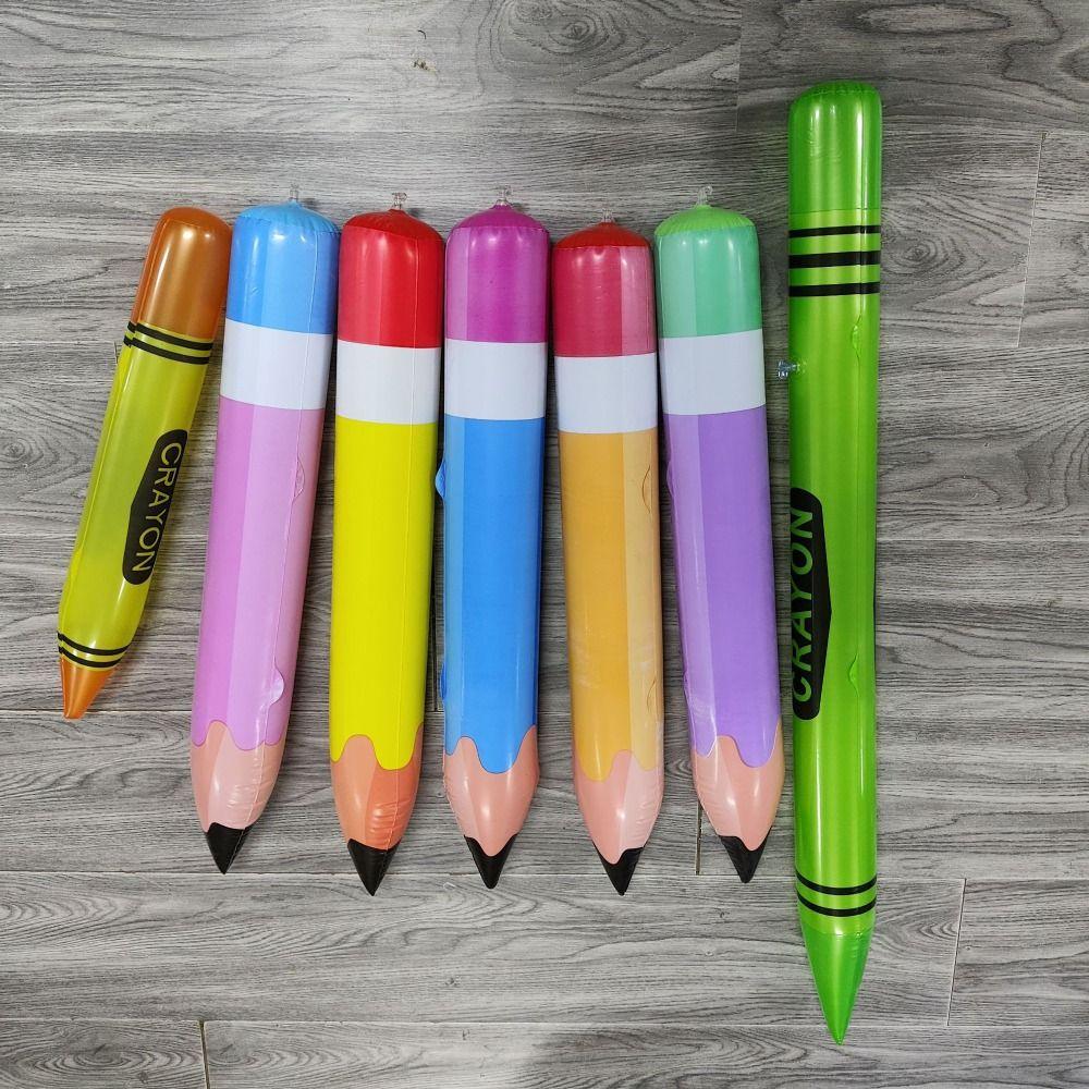 Cartoon Themed Designs Giant Pencil School Office Supplies Wooden Huge Inflatable Pencil Classroom Decor Creative Stationery