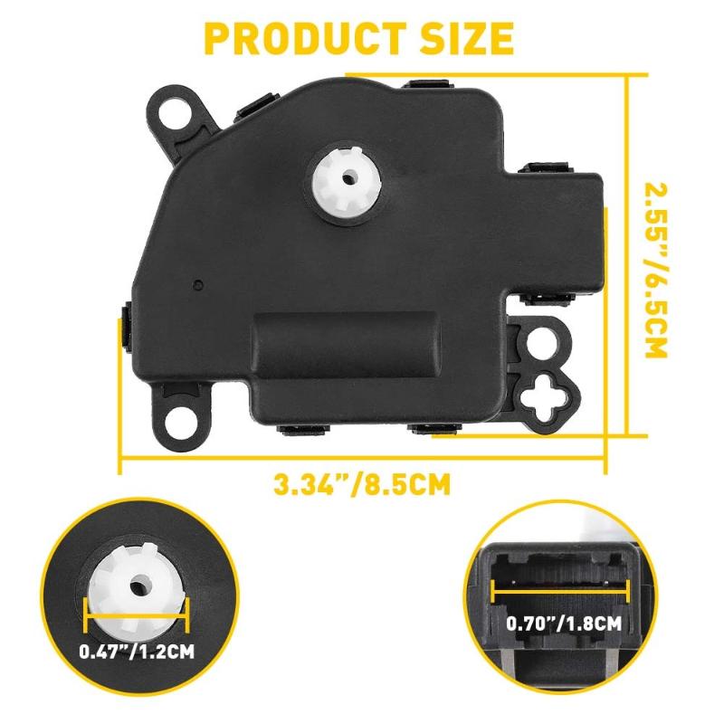 Heater Blend Door Actuator AUXITO Anti Jam HVAC Accessory OE Level Fit for Ram Car Air Conditioning System Repair