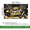 Graduation Banner Backdrop 2025 Graduation Party Decorations Congratulations Graduate Banner 71x43 Inches Outdoor Decor Yard Signs for Celebration