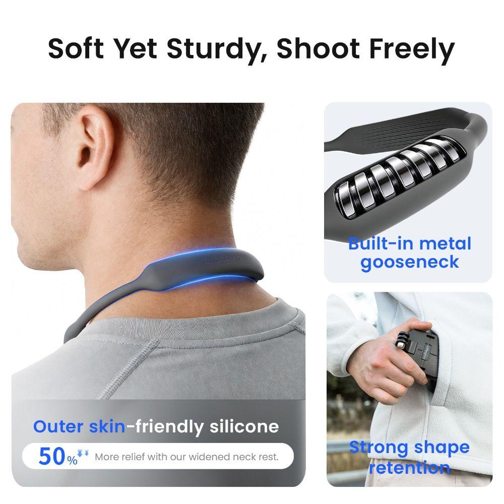 Magnetic Neck Mount Camera POV Mount for Insta360/DJI Osmo/GoPro Action Camera Accessories