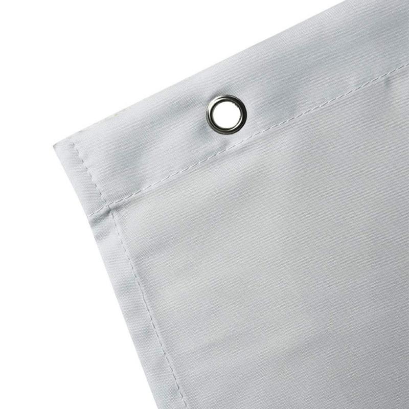 Quick Install Bathroom Curtain with 12pcs Hook Geometric Print Fabric Waterproof Shower Curtain 70.87x70.87Inches