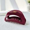Creative Elastic Plastic Hair Claw Safe Solid Color Shark Clip Fashion Silicone Shark Clip  Women