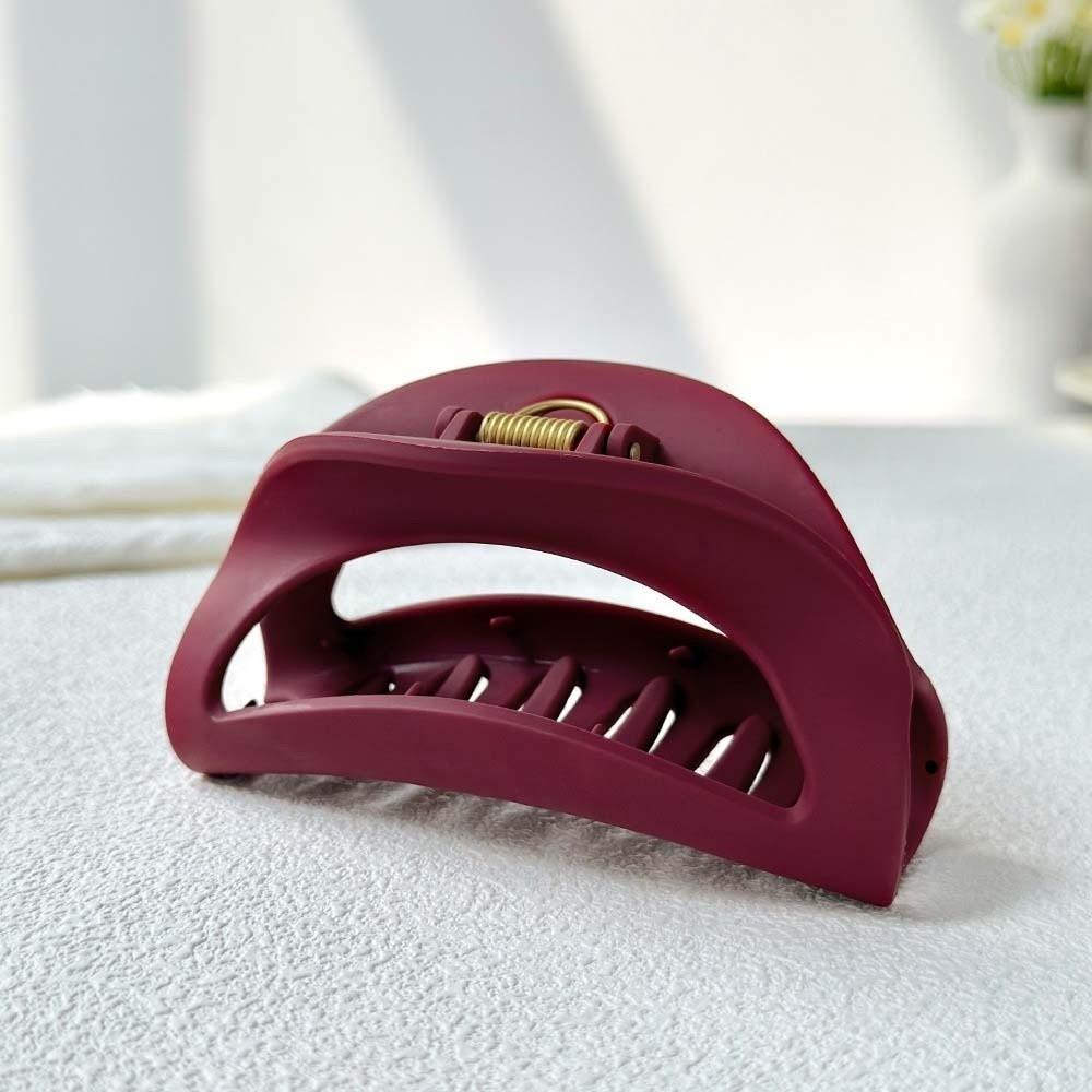 Creative Elastic Plastic Hair Claw Safe Solid Color Shark Clip Fashion Silicone Shark Clip  Women