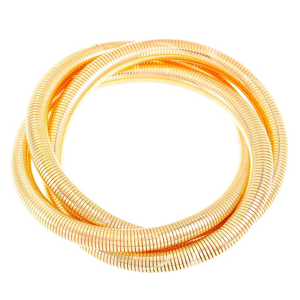Retro Multi-Layer Elastic Wrap Bracelet with Anti-Knot Design