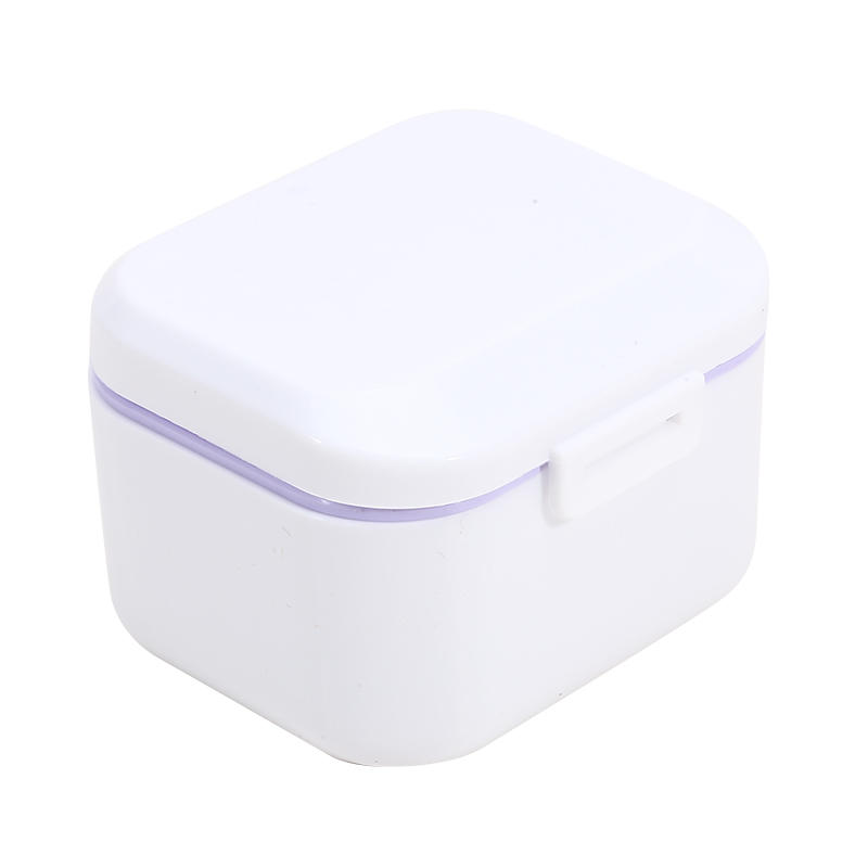 Portable Denture Retainer Soaking Case Multi-Purpose Mouthguards Braces Storage Box Nail Drill Tool Organizer