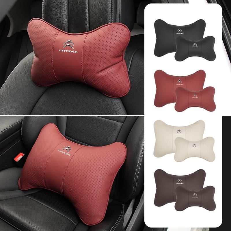 Car Seat Headrest Lumbar Support Neck Pillow Spine Protector Accessories For Citroen Aircross C4 C3 C5 C1 C2 Berlingo Celysee