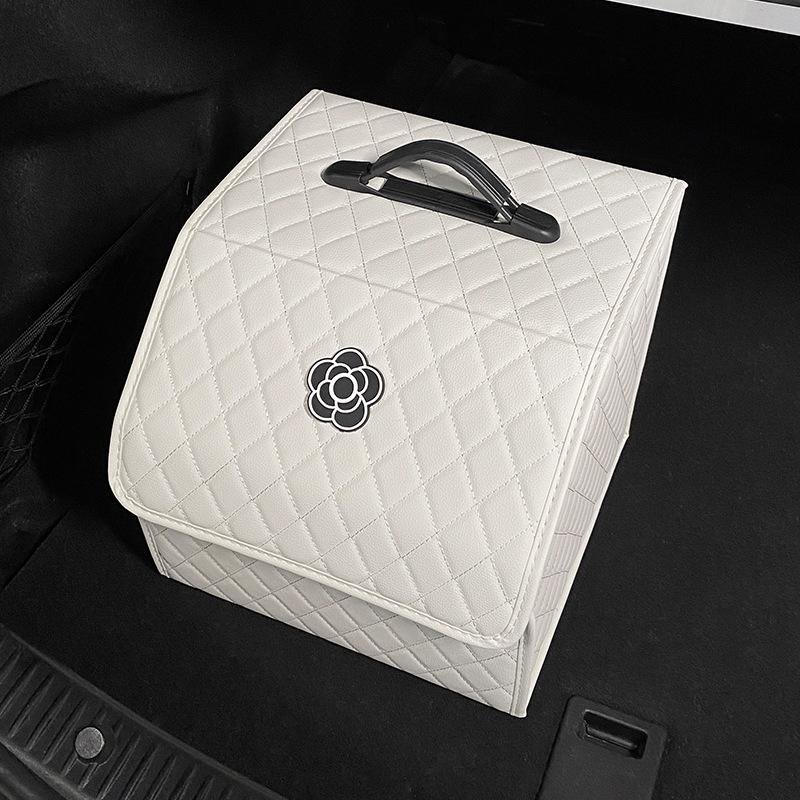 

Car Trunk Organizer Durable Foldable Storage Box with Easy-Clean Compartments Versatile Interior Accessories for Car Organizati
