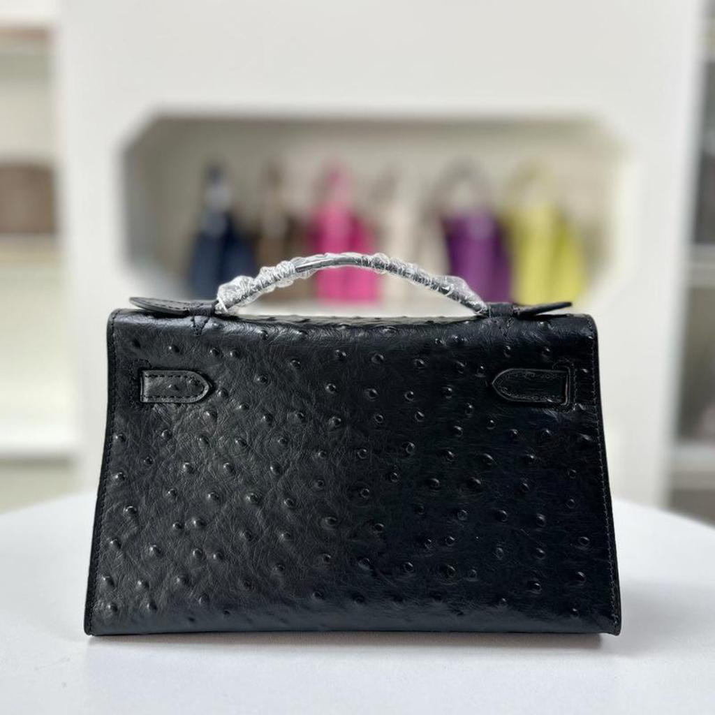 New Palm-pattern Mini Bag A Generation Of Ostrich Pattern Leather Single-shoulder Cross-seat Dinner Clutch