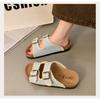 Thick-soled Boken Slippers Women's Summer Fashion Shoes Flip-flops Half-slippers