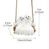 Romantics Ghostly Couple Swing Ornament Resins Halloween Garden Decors Indoor and Outdoor Weather Resistant Hanging Art 55KF