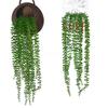 71cm Faux Succulent Hanging Plant Set Plastic Green Vine Decoration For Living Room Patio Wedding Partys Home Garden Accessory