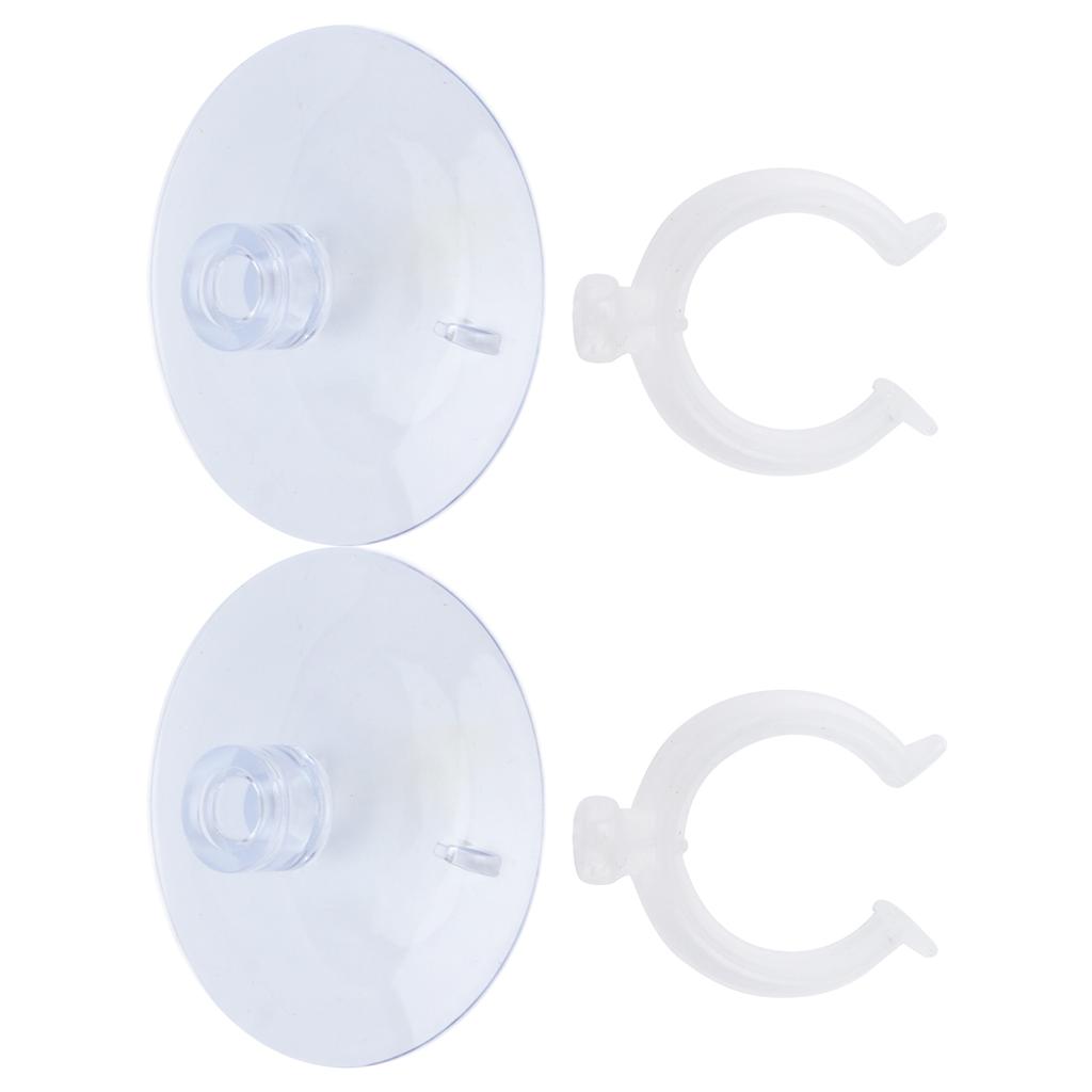 Fish Tank Airline Tubing Suction Cup Powerful Aquarium Fixed Suction Cup with Clips22-25mm