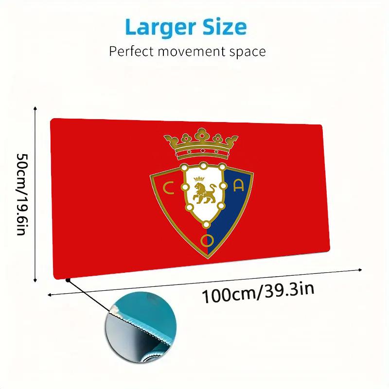 CA Osasuna Print Cushion Non-slip Laptop Tablet Big Mousepad XXL Mat Mini PC Playmat With Lock edge