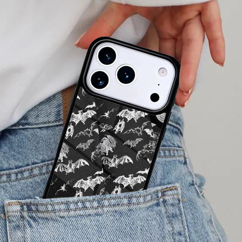 Halloween Bat Phone Case for iPhone 16e 15 14 13 12 17 Pro Max Plus Air 17pro Cover Coque