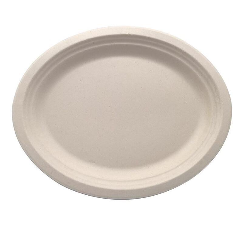 Eco-Friendly Small Oval Disposable Plates