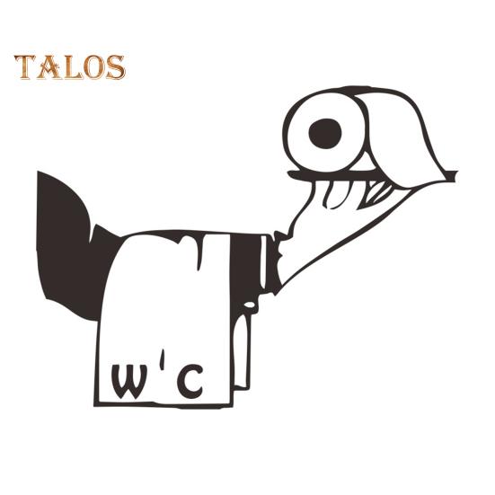 

Держа рулон бумаги стикер для унитаза водонепроницаемый съемный самоклеящийся ПВХ гостиная ванная комната настенное искусство крышка унитаза украшение наклейка A