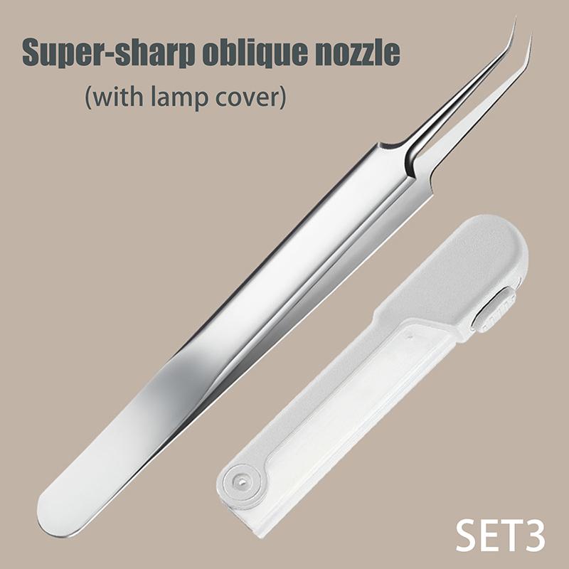 

Клетка Прыщи Черный Угорь Зажим С Подсветкой Игла Для Угревой Средство Для Извлечения Комедонов Прыщи Инструмент Для Извлечения Игл Для Угревой Средство as the picture