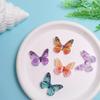 100Pcs Resin Glitter Colorful Butterfly Flatback Cabochon Fit Hair Bows Center Accessories DIY Embellishment Scrapbook Crafts