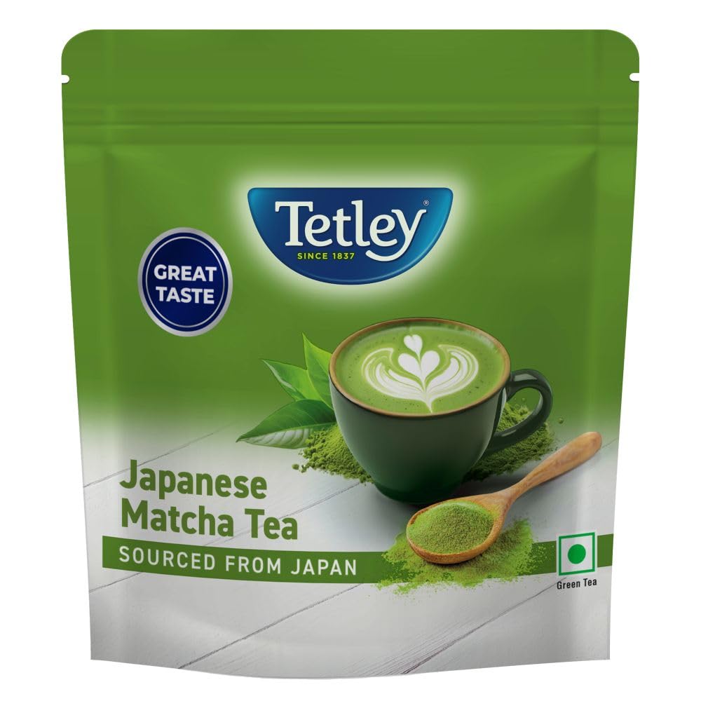 Tetley Japanese Matcha Green Tea Powder 50g Pure Authentic Premium From Japan For Hot Or Cold Drinks Smooth Taste Lattes Smoothies And Recipes