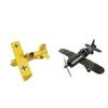 2pc Diecast Fighter Model Simulation Display Aircrafts Plane Models