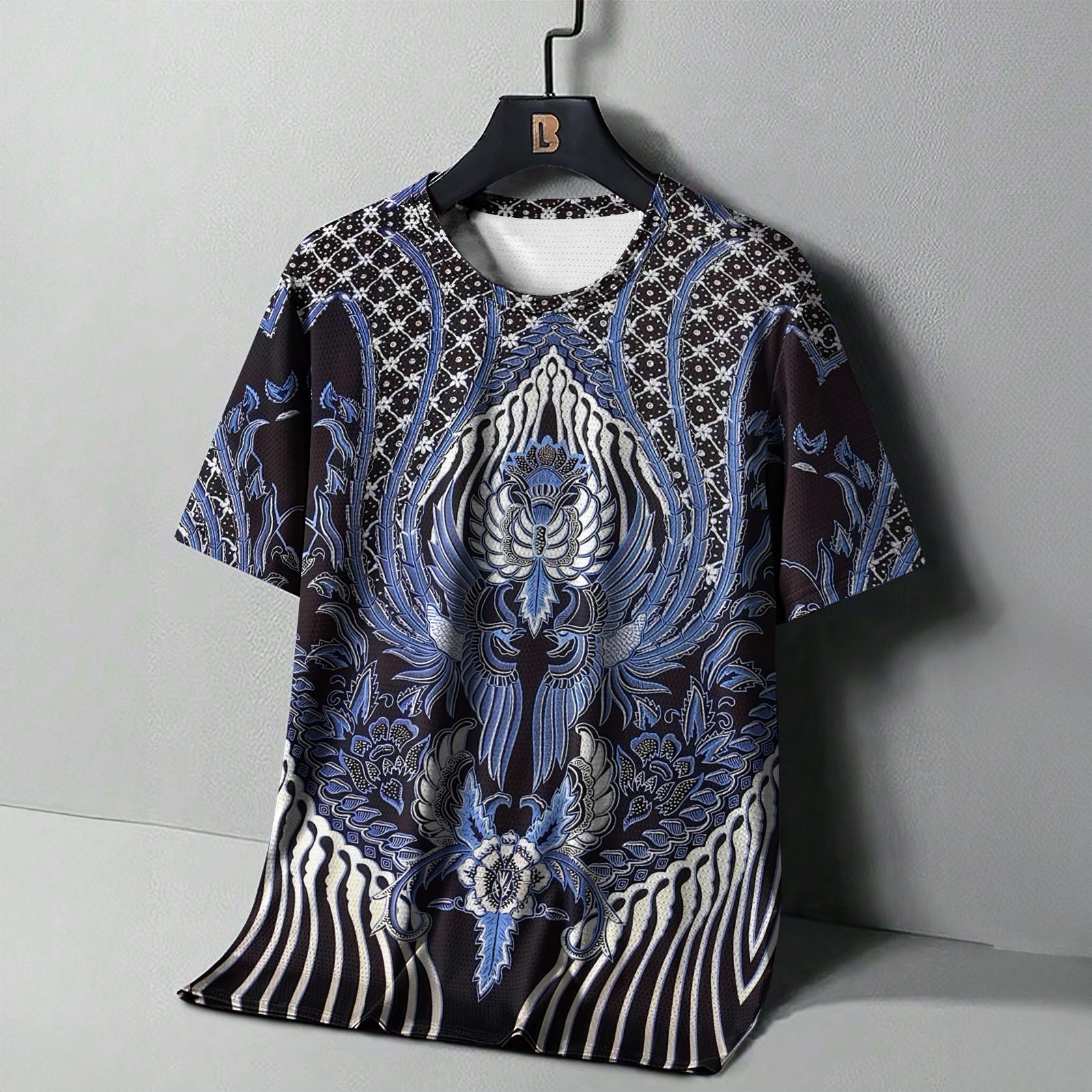 

Винтажная мужская футболка с этническим принтом, повседневная летняя уличная одежда с короткими рукавами и круглым вырезом, мужская свободная толстовка, дышащая мужская одежда 4XL