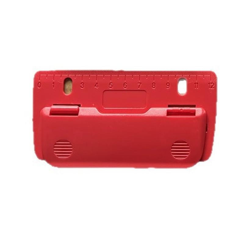 2 Hole Punches Loose Leaf Paper Puncher Handheld Circle Punches Paper Puncher for Notebook Scrapbook, 3 Sheets Capacity красный