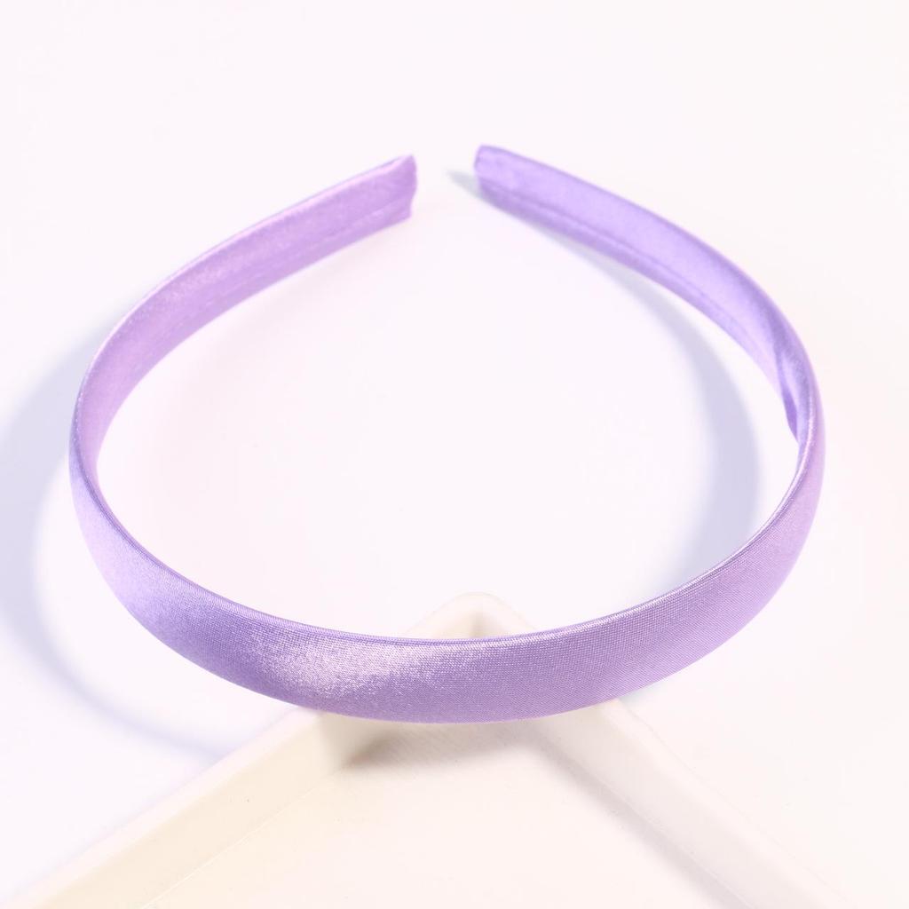 1.5CM Candy Color Satin-Fabric Wrapped Plastic Headband - DIY Hair Accessory