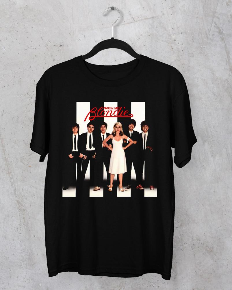 NEW Blondie band black Tshirt Unisex tee All sizes S to 5Xl 3F267 Unisex T-Shirt XXL