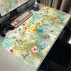 Retro Flower Desk Mat Pc Gaming XXL Mouse Pad Large Mousepad PC Setup Tablepad Office Accessories HD Priting Extended Mousemat