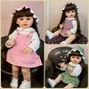 KEIUMI 22 Inch Cute Girl Reborn Baby Dolls Full Silicone Vinyl Newborn Dolls Toy Kids Playmates Christmas New Year Gifts