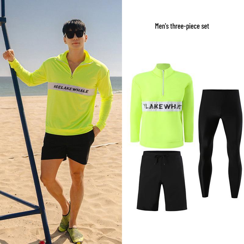 

Унисекс Корейский Раздельный Костюм для Снорклинга с Длинным Рукавом и Быстрой Сушкой для Пар XXXL