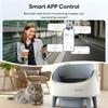 Crigge MINI-C Intelligente Katzentoilette, Offene Oberseite, Selbstreinigendes System, WiFi App-Steuerung, Gesundheitsüberwachung, 35dB Ultra-Leiser Betrieb
