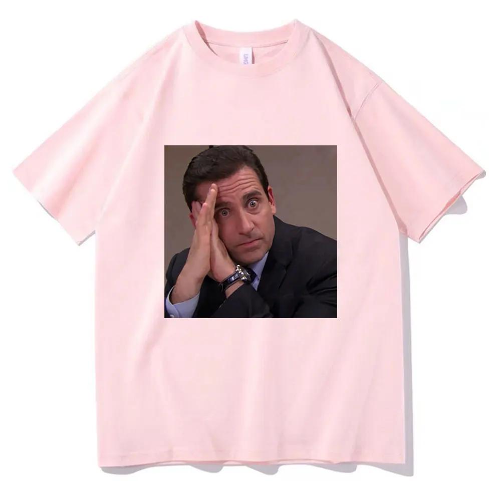 Funny Michael Scott Print TShirt TV Series The Office Dwight Schrute Jim Halpert TShirt Unisexs and Womens Cotton TShirt Tops