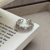 Light Luxury Niche Design Super Fairy Gypsy Zir*****Pen Ring Women'S Fashion Exquisite Stacking High-End Index Finger Ring