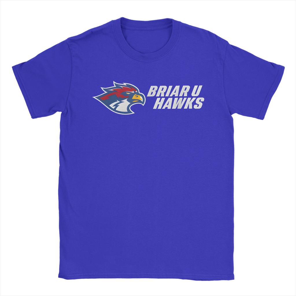 Briar U Hawks Off Campus Men T Shirts Fashion Tee Shirt Short Sleeve Crewneck TShirt Pure Cotton Plus Size Clothes