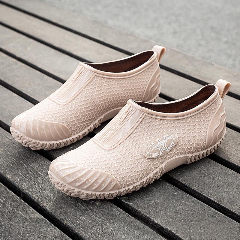 

Женские нескользящие водонепроницаемые резиновые сапоги в корейском стиле — короткие, с низким голенищем, для весны и осени 38 абрикосовый