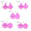 1PC Heart Star Flower Shape Resin Craft Silicone Mold Pendant Mould Earrings Moulds for Unique Necklace and Earring