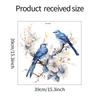Painted Branch Flower Birds Wall Sticker Bedroom Living Room Porch Home Background Decoration Self-adhesive Decals