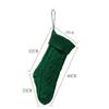 New Knitted Christmas Socking Pendant Santa Socks Rhombic Christmas Gift Bag Fluffy 46cm Xmas Hanging Ornaments